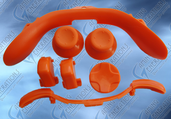 xbox 360 custom controller series 7 in 1 orange